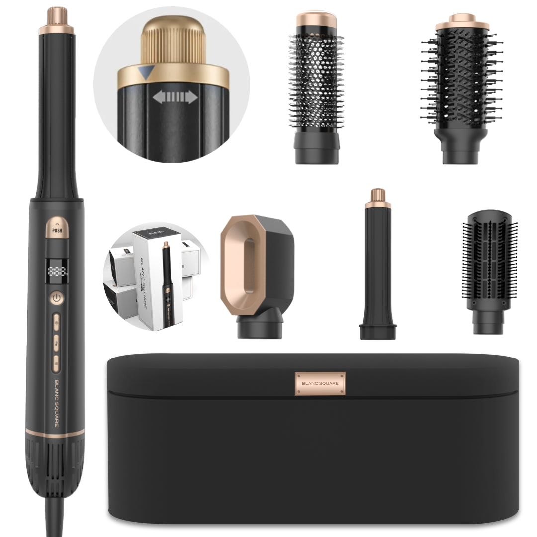 BS Multistyler Curling Iron - 8-in-1 Multistyler Hair Dryer - Hair Styler - Hairwrap Hair Dryer Brush - Hair Dryer - Curling Brush and Styling Brush - Airstyler Including Curl Diffuser