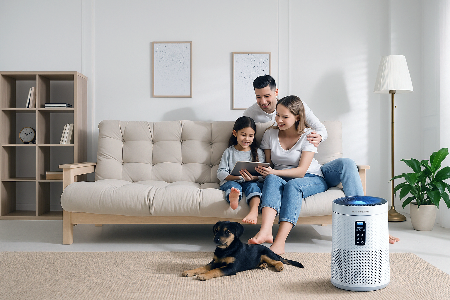 Luchtreiniger - Air Purifier Pro met HEPA13 filter + Koolstoffilter - Werkt tegen Allergie Stof Hooikoorts Huisstofmijt - Clean Air Aroma functie