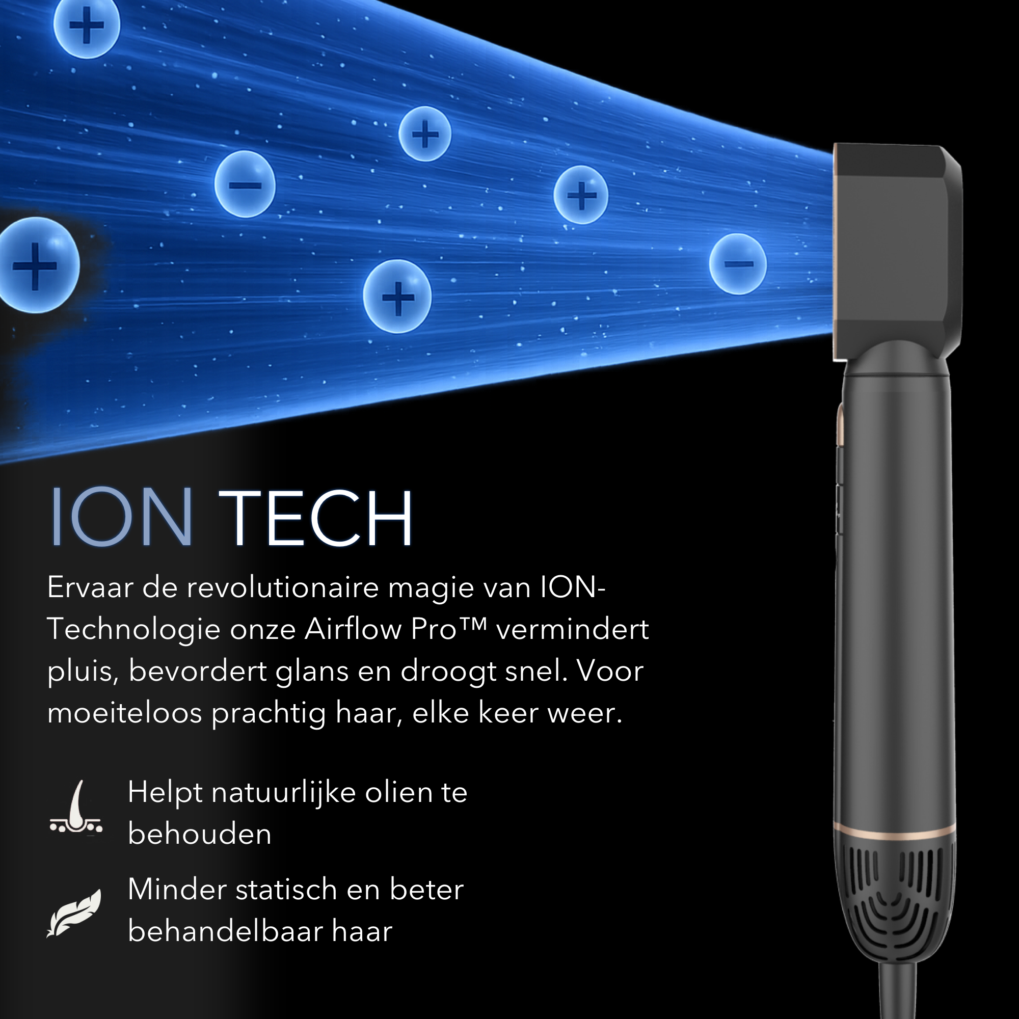 Blanc Square Airstyler – Multistyler Pro – Föhnborstel en Krulborstel – Krultang 8-in-1 – Haarstyler – Warmteborstel – Hairwrap – Inclusief Diffuser en Opbergcase