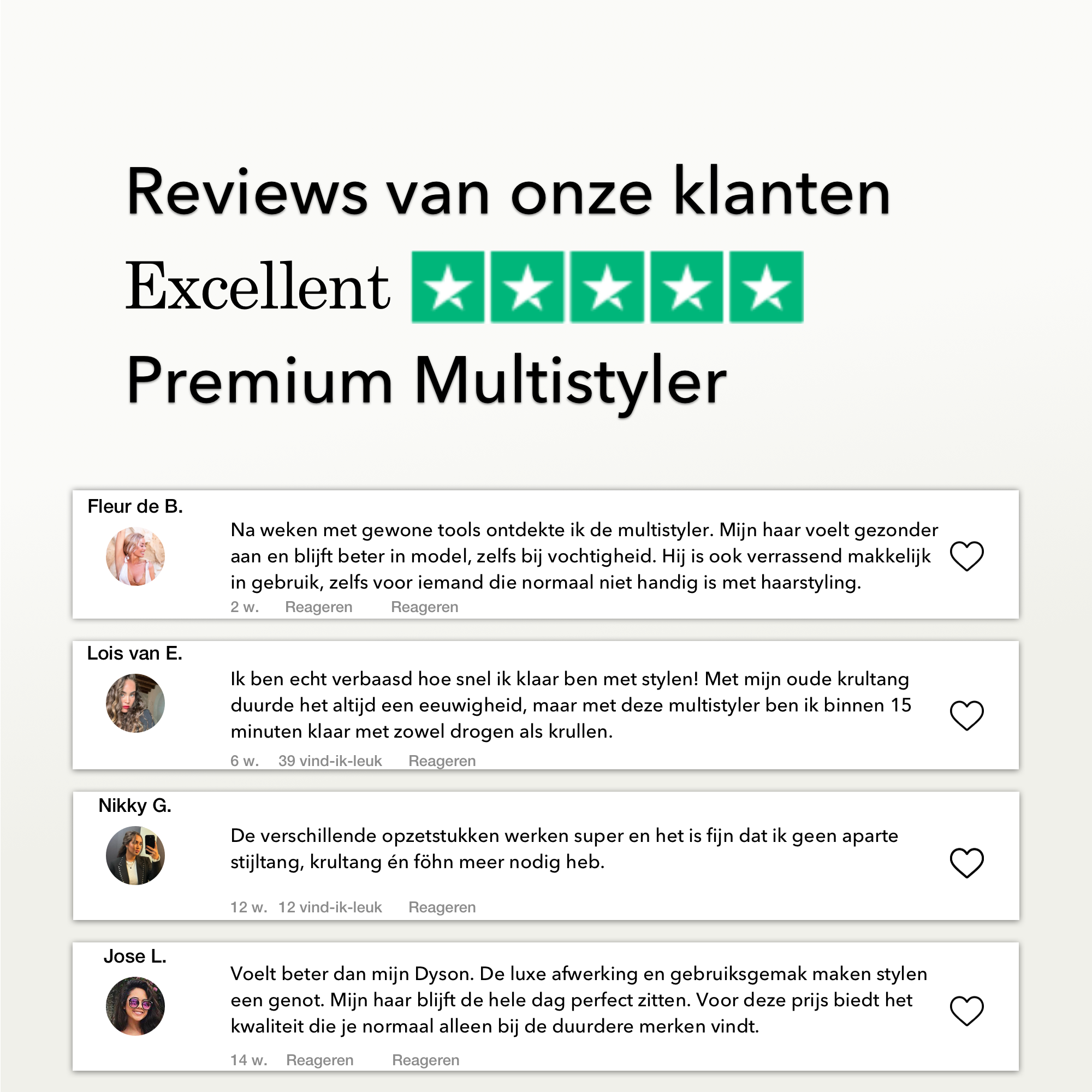 Blanc Square Airstyler – Multistyler Pro – Föhnborstel en Krulborstel – Krultang 8-in-1 – Haarstyler – Warmteborstel – Hairwrap – Inclusief Diffuser en Opbergcase