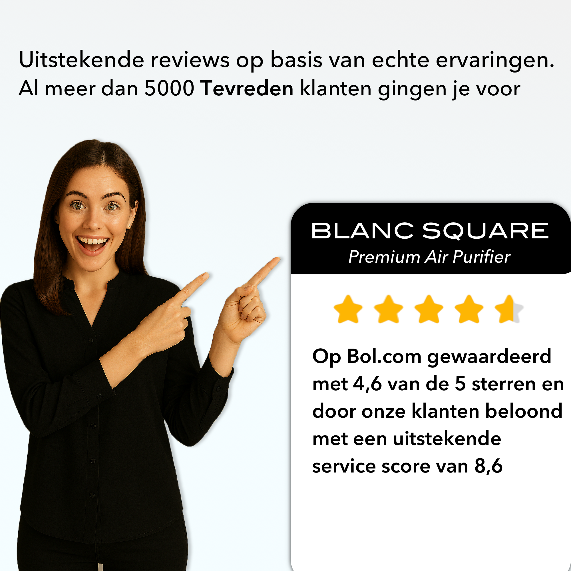 Luchtreiniger - Air Purifier Pro met HEPA13 filter + Koolstoffilter - Werkt tegen Allergie Stof Hooikoorts Huisstofmijt - Clean Air Aroma functie