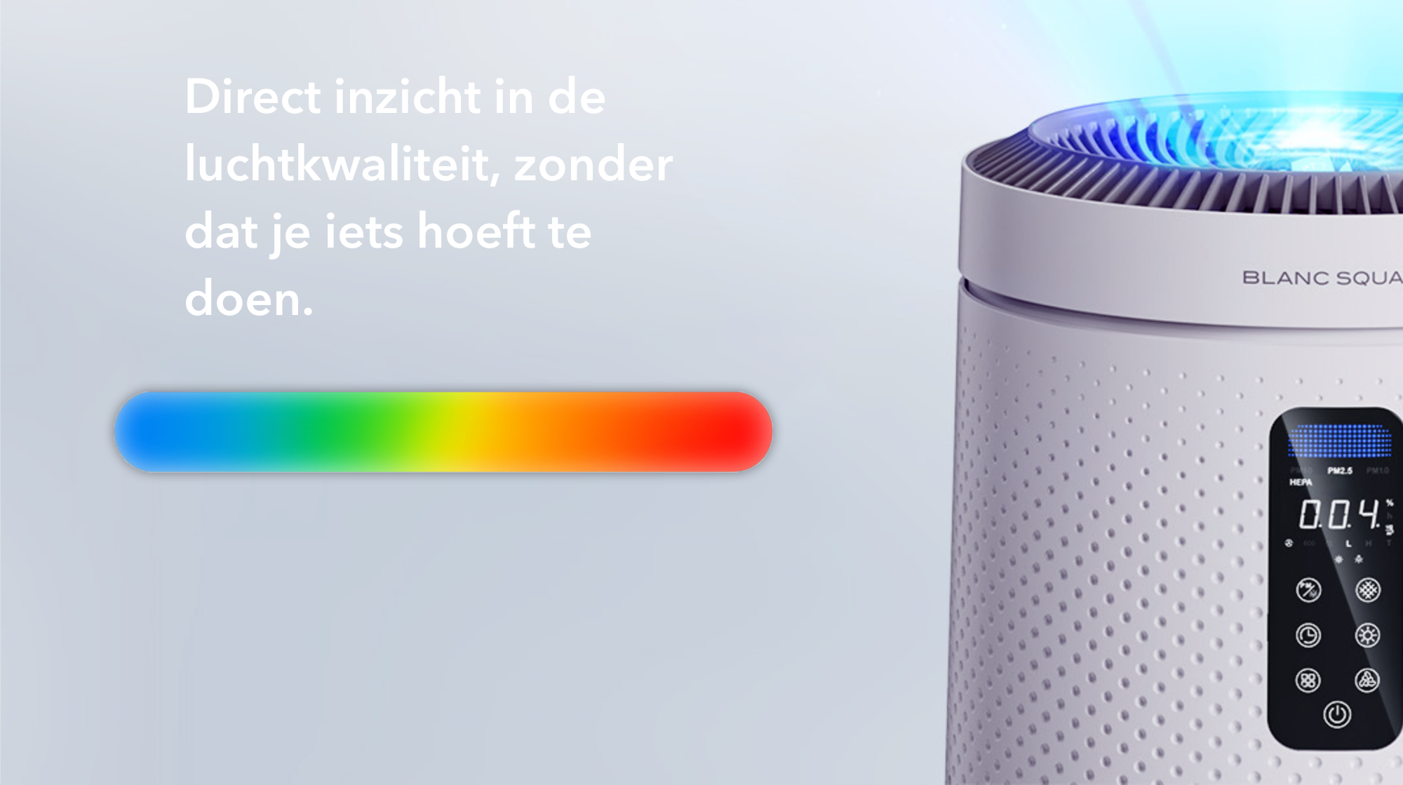 Luchtreiniger - Air Purifier Pro met HEPA13 filter + Koolstoffilter - Werkt tegen Allergie Stof Hooikoorts Huisstofmijt - Clean Air Aroma functie