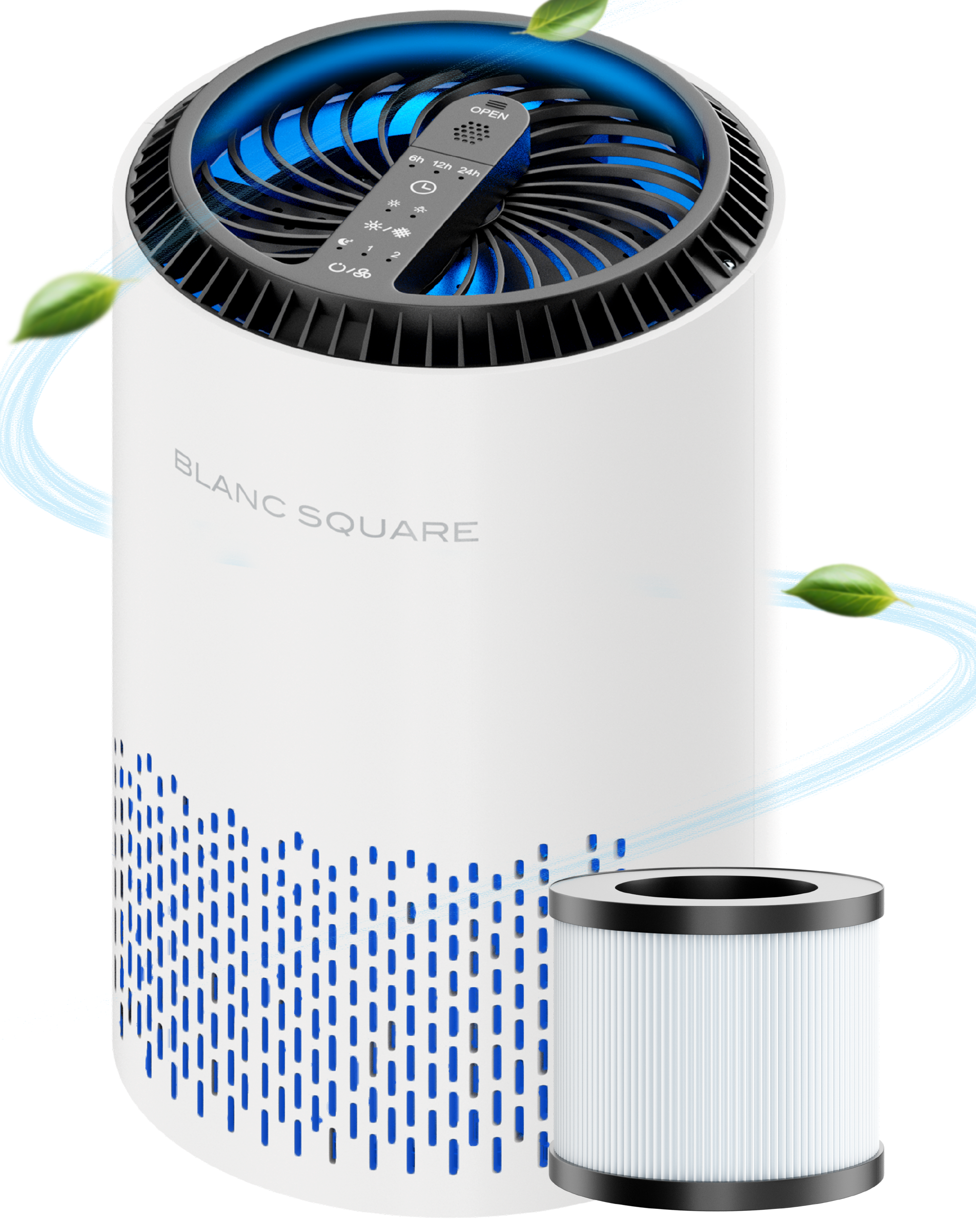 Luchtreiniger - Air Purifier Pro - met HEPA 13 filter + Koolstoffilter - Werkt 99% tegen Allergie Stof Hooikoorts - incl Aroma Difusser