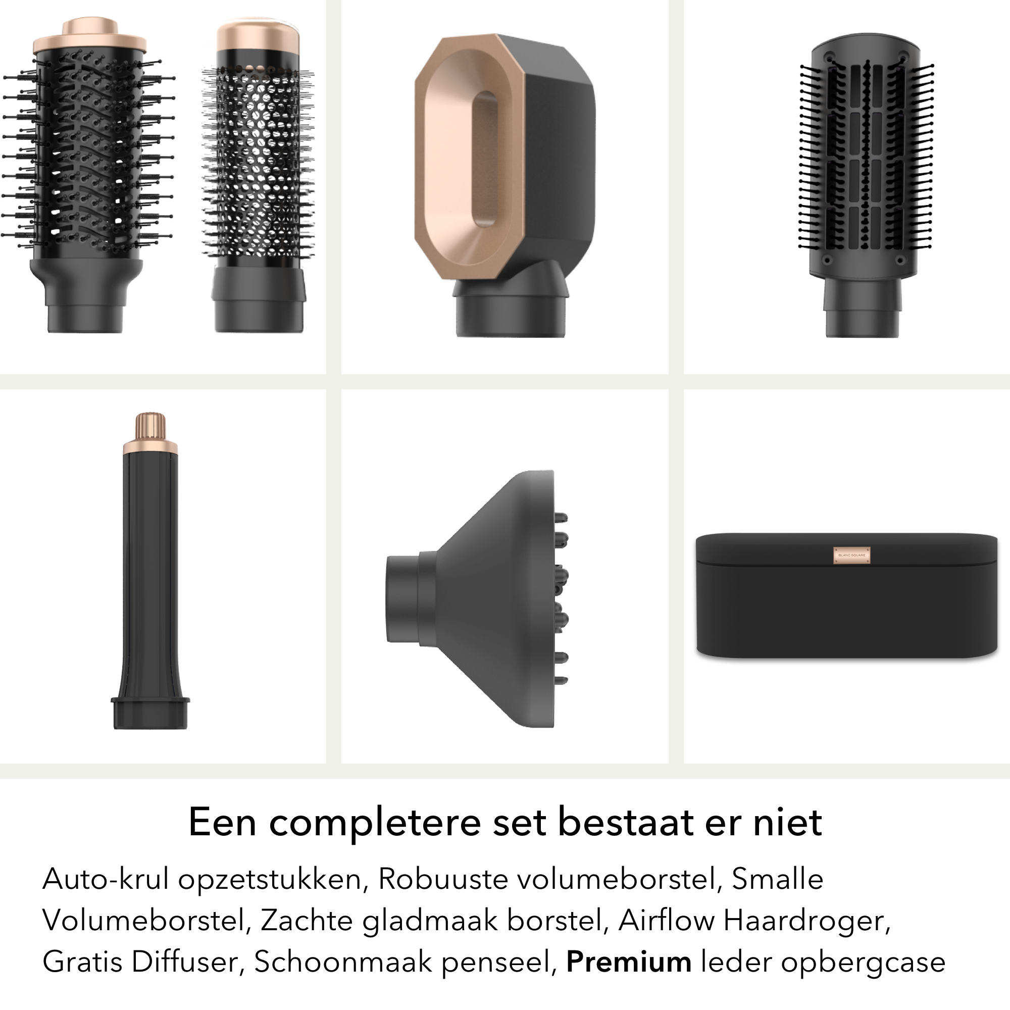 BS Airstyler Pro - 7-in-1 Multistyler Fohn - Haarstyler - Hairwrap Fohnborstel - Haardroger - Krulborstel en Stijlborstel - Incl gratis KrulDiffuser