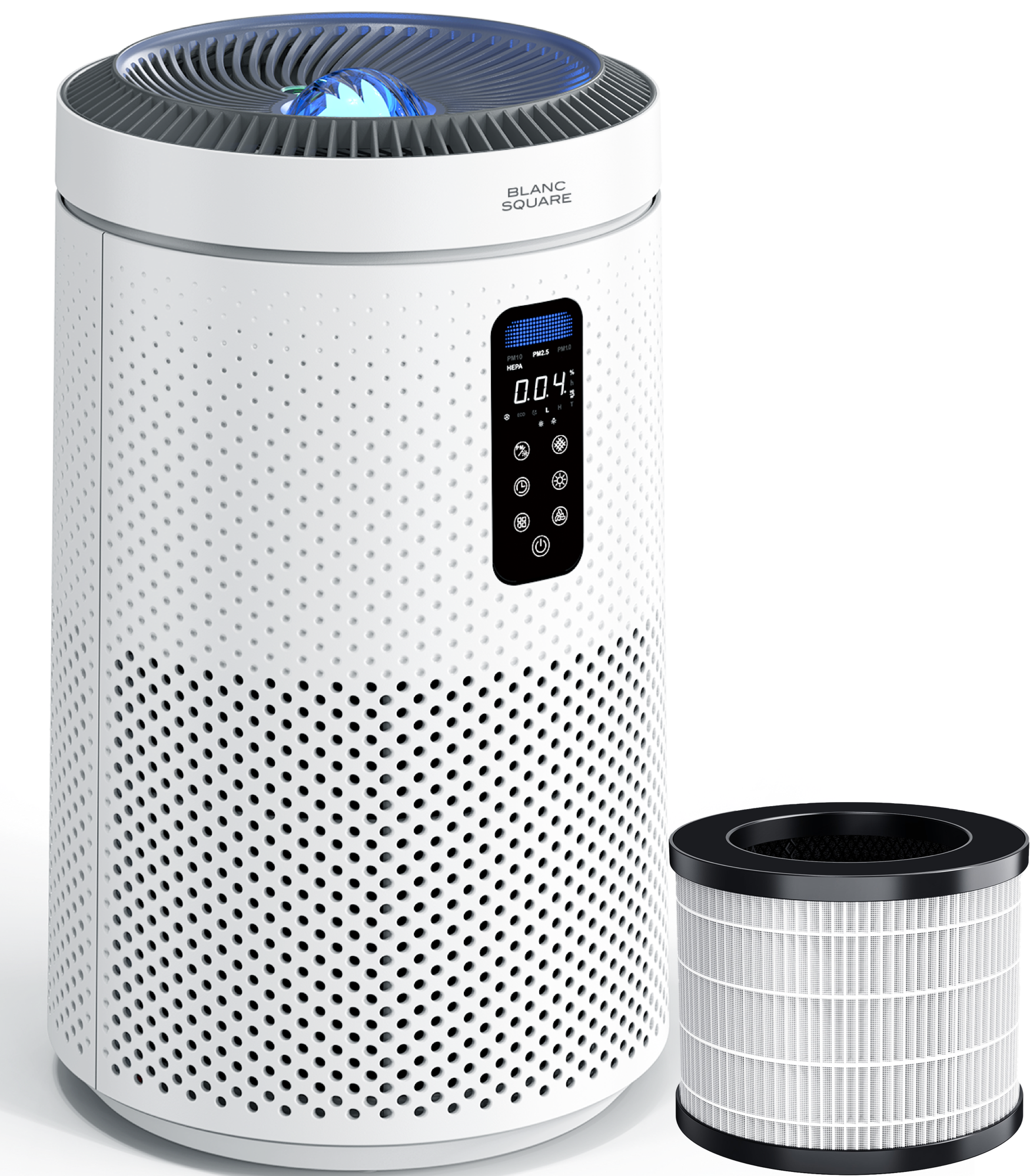 Luchtreiniger - Air Purifier Pro - met HEPA 13 filter + Koolstoffilter - Werkt 99% tegen Allergie Stof Hooikoorts - incl Aroma Difusser
