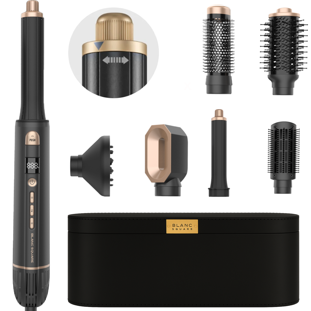 BS Multistyler Krultang - 8-in-1 Multistyler Föhn - Haarstyler - Hairwrap Föhnborstel - Föhn - Krulborstel en Stylingborstel - Airstyler Inclusief Krul Diffuser
